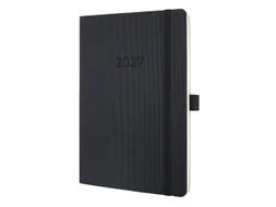 Weekagenda Conceptum A5 2027 (NL/FR/EN/DU) zwart Softcover