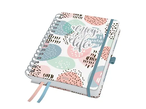 Spiraal-agenda Inspire A5 2026 (NL/FR/EN/DU) Rose Inspiration Hardcove