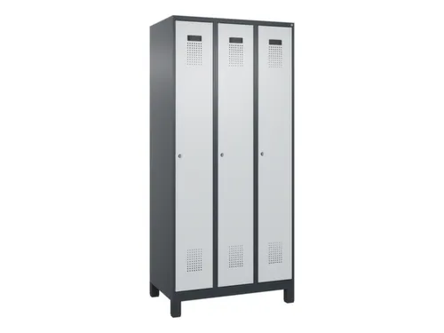 locker voor scheiding van kleding,HxBxD 1950x900x500mm,3vak