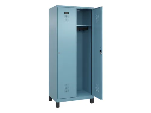 locker,HxBxD 1950x800x500mm,2vak,vak B 400mm,cil.-slot,voeten