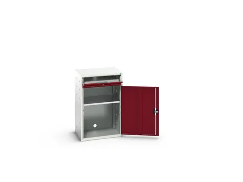 pc-kast 1000x650x550mm toetsenbordblad RAL7035 + RAL3004