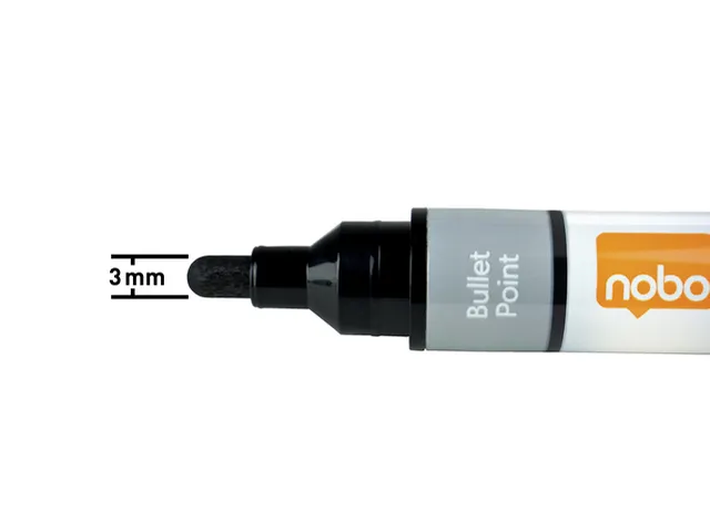 Marqueur tableau blanc Nobo Liquid Ink ogive 3mm assorti 10 pièces