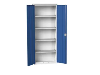 universele kast,HxBxD 2000x800x350mm,4xStalen bodem,draaigrendelslot - 1