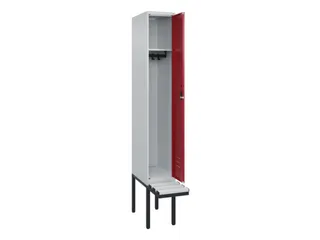 locker met bank,HxBxD 2120x300x815mm,1vak,vak B 300mm,cil.-slot - 2