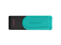 128GB Portable USB 3.2 Gen 1 DataTraveler Exodia S (Black/Turquoise)