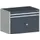 ladekast HxBxD 700x1050x650mm 2laden RAL7035 front RAL7016