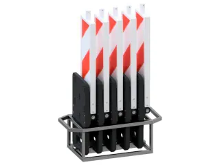 Set Flexibele Geleidebakens,5Flexibele Geleidebakens,1Transportbox - 2