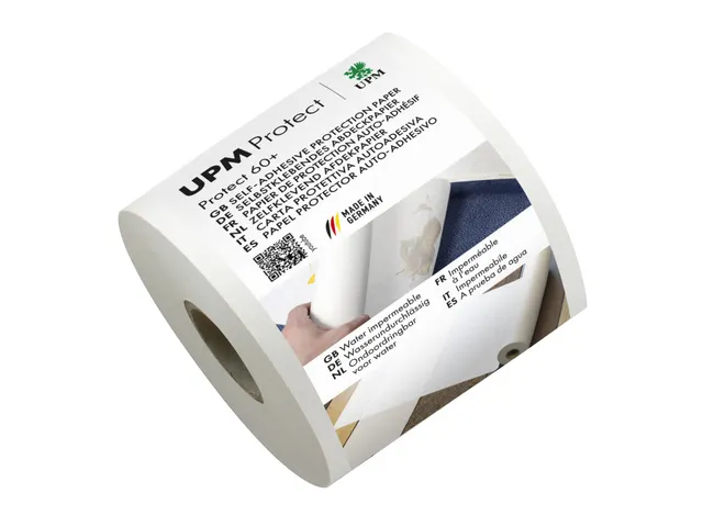 Afdekpapier UPM zelfklevend P60+ Protect 7,5cmx50meter
