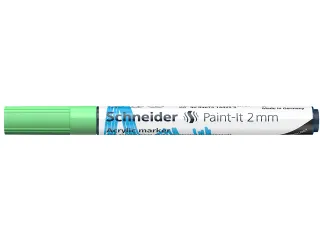 Acrylmarker Schneider Paint-It 310 2mm pastel groen - 1