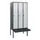 locker met bank,HxBxD 1950x900x815mm,3vak,vak B 300mm,draaigrendel