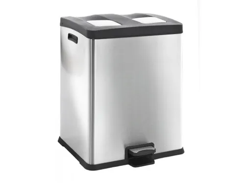Ruime Rechthoekige Rejoice Pedaalemmer 60 Liter Mat Rvs