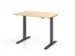 Bureau assis-debout électrique 700-1200x1200x800mm érable/graphite