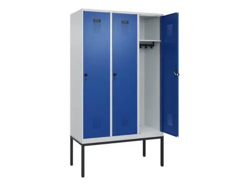 locker,HxBxD 2120x1200x500mm,3vak,vak B 400mm,draaigrendel