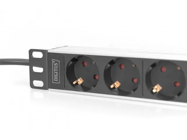 10 Inch Stekkerdoos Met Aluminium Profiel, 4-Voudig Geaard Stopcontact