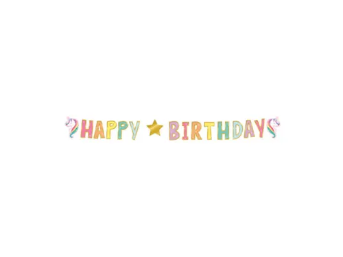 Letterslinger Happy Birthday Unicorn 2,5 meter