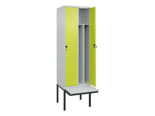 locker voor scheiding van kleding,HxBxD 2120x600x815mm,2vak