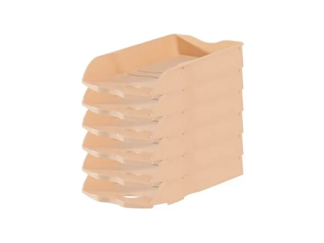 Brievenbak HAN Re-LOOP A4/C4 stapel- en nestbaar pastel oranje 100% ge