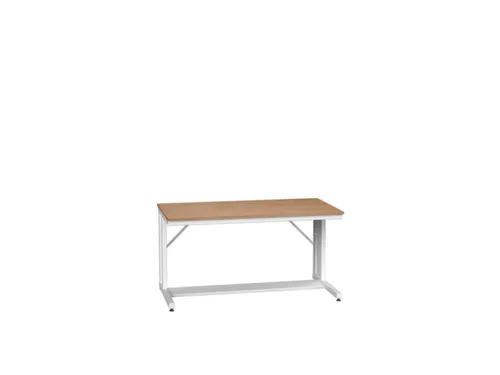 werkbank,HxBxD 780x1500x800mm,multiplexblad,C-voet,RAL7035