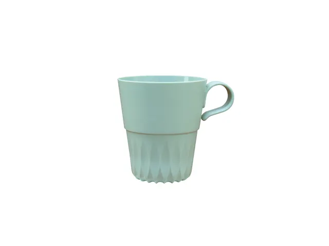 Kopje IEZZY 180ml herbruikbaar met oortje PP groen 10 stuks