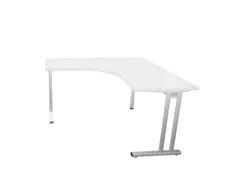 bureau in vrije vorm,HxBxD 740x1400x1400mm,vrije vorm,Bl-wit