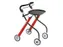 TrustCare Binnen Rollator Let's Go Indoor Opklapbaar Rood/Grafiet
