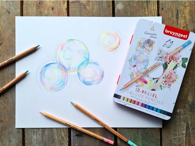 Tekenset Bruynzeel Creatives creatieve kunstenaars blik à 60 delen