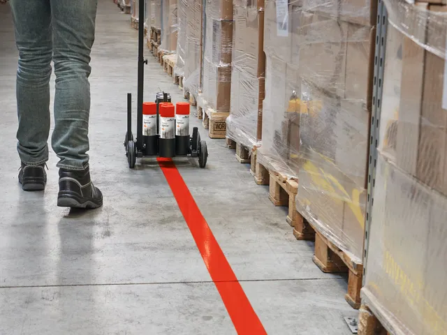 Vloer markeerspray DURALINE 750 ml Rood