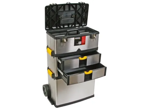 Gereedschapswagen 3-in-1 Trolley RVS 570x354x830mm 167 Liter