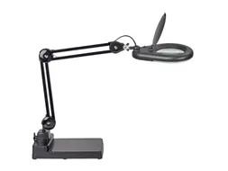 Loeplamp LED MAULviso Zwart met voet
