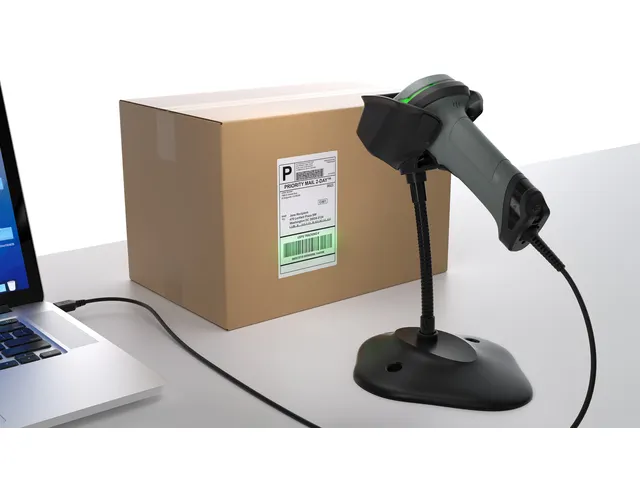 Barcodescanner Safescan 330-W bedraad + standaard