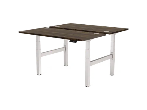 Cambio Zit-Sta bureau duo bench frame Zilver