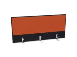 opzetpaneel,v. bureau,aanbouw achter,B 1200mm,CC-zwart,BN3012-oranje