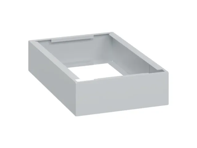 sokkel,HxBxD 100x300x500mm,kunststof,RAL7035,meerprijs