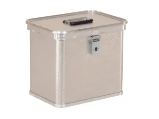 Aluminium transportkist,HxLxB 340x388x288mm,26l,wanden gesloten - 1