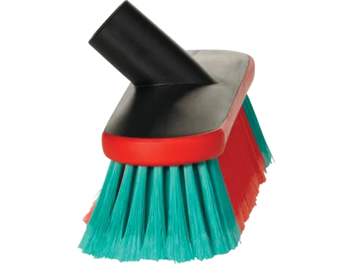 Ovale Autowasborstel 475552 Watertoevoer 27cm zwart