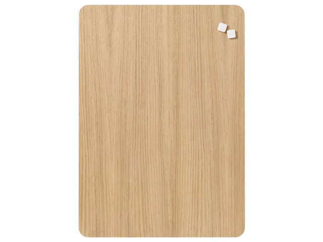 Glasmagneetbord Naga 50x70cm eiken afgeronde hoeken