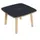 bijzettafel,HxBxD 400x600x600mm,4voeten natuur,vierkante buis