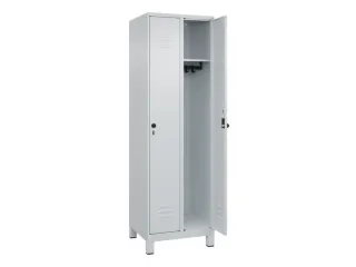 locker,HxBxD 1950x600x500mm,2vak,vak B 300mm,draaigrendel,voeten - 2