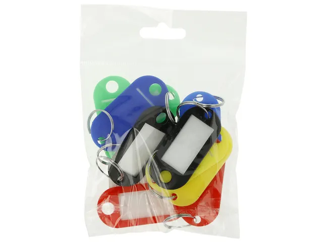 Sleutelhanger Westcott ass. 10st. in polybag. Met verwisselbaar etiket