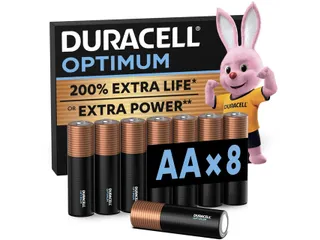 Batterij Duracell Optimum 8xAA Alkaline 1.5V - 3