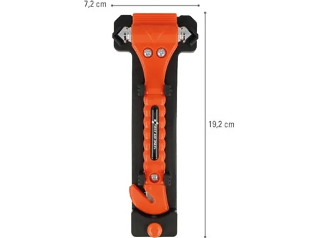 First Aid Only Noodhamer + Gordelsnijder incl. Houder 2 stuks Oranje