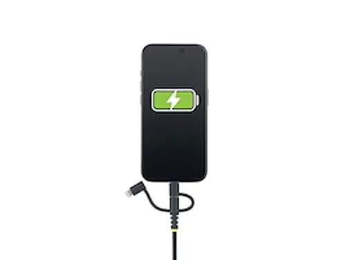 1m Robuuste USB Multi Oplaadkabel zwart