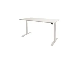 Dextro Basic Zit-sta Bureau Elektrisch 120x80 Krijtwit 25mm Wit - 1