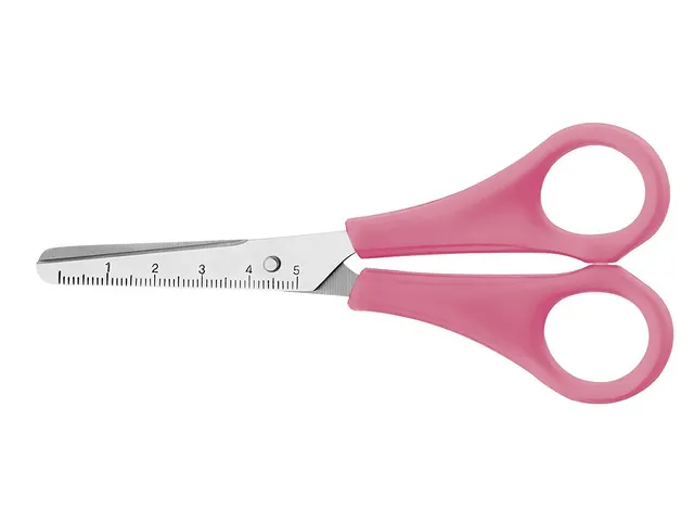 Schaar Westcott Kids 13cm ronde punt RH roze in polybag