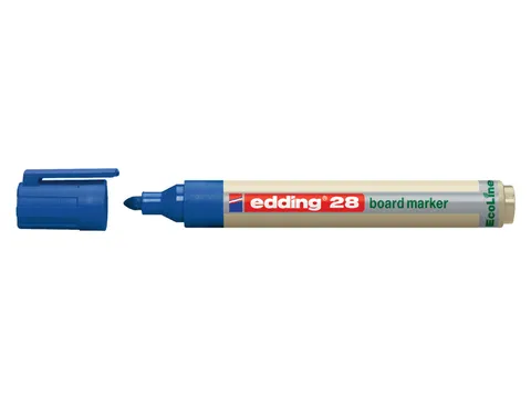 Viltstift edding 28 whiteboard EcoLine rond blauw 1.5-3mm