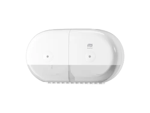 Tork 682000 T9 SmartOne Twin Mini Toiletpapier Dispenser Elevation Wit