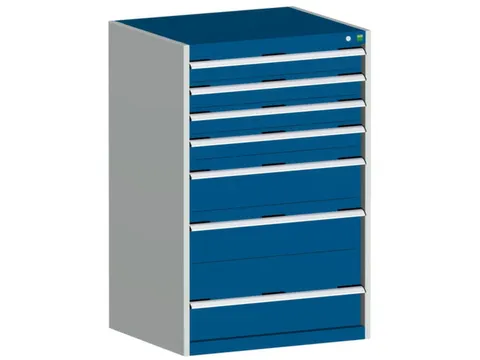 ladekast 1200x800x750mm 7laden zware lasten RAL7035 front RAL5010