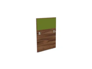 baliepaneel v. bureau aanbouw links NP-tiepolo nut BN7048-groen 800mm - 1