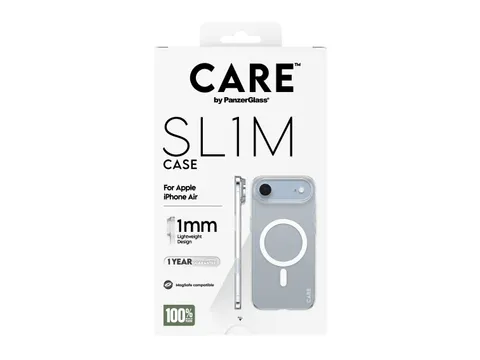 PanzerGlass CARE by SL1M Case Transparent w. MagSafe iPhone Air,