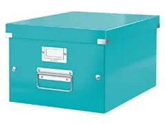 Opbergbox Click & Store 281x200x370mm Ijsblauw 85% gerecycled karton